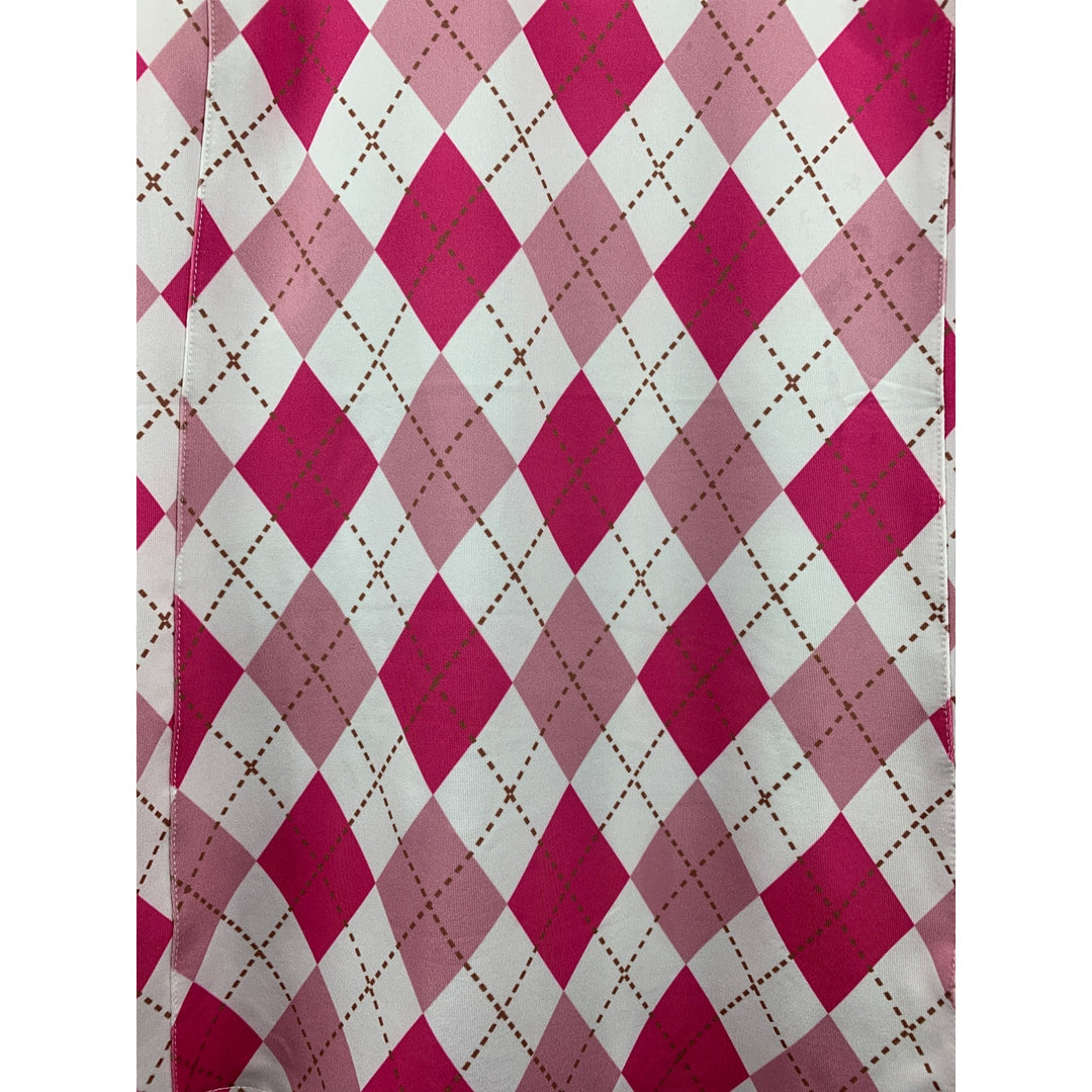Women's MoFiz Pattern Pink & White Halter Top Size M