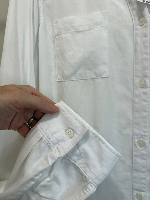 Mia &amp; Tess White Button‑Down Shirt Size XL NWT