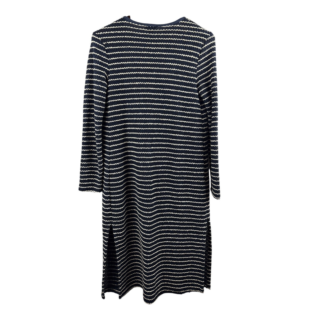 Women’s Chelsea Sky Small Navy & White Striped Long Sweater