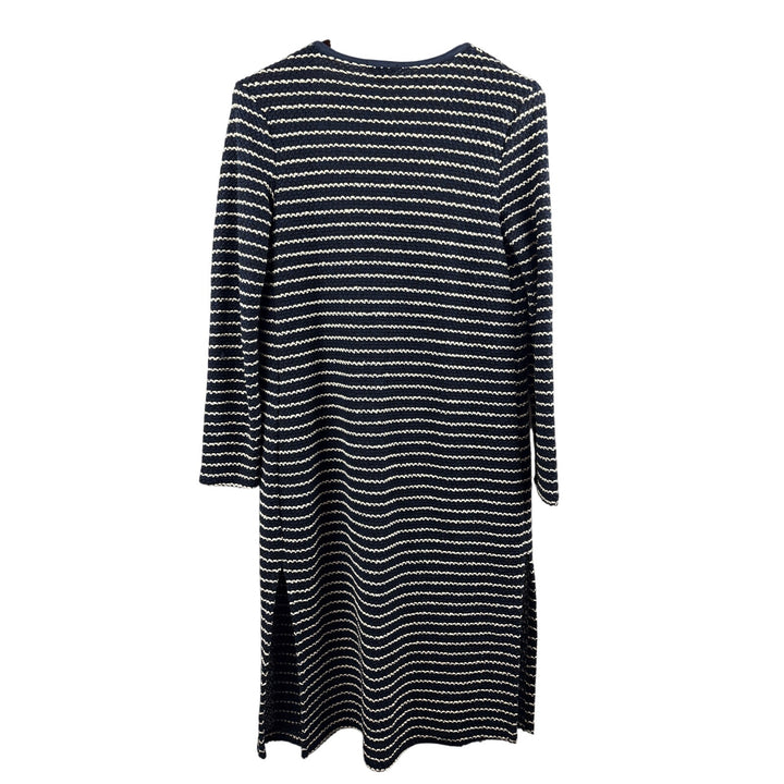 Women’s Chelsea Sky Small Navy & White Striped Long Sweater