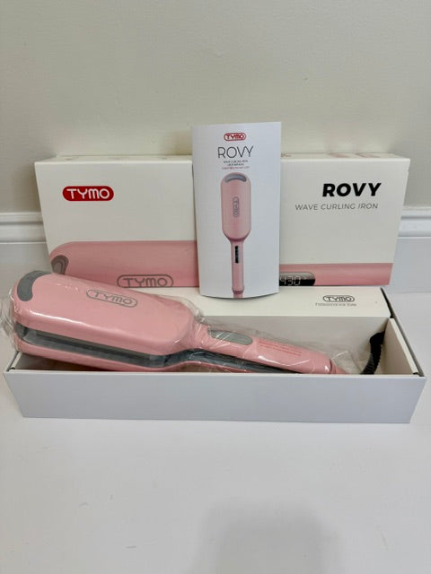 TYMO ROVY Wave Curling Iron Pink NWT LED Display Dual Voltage