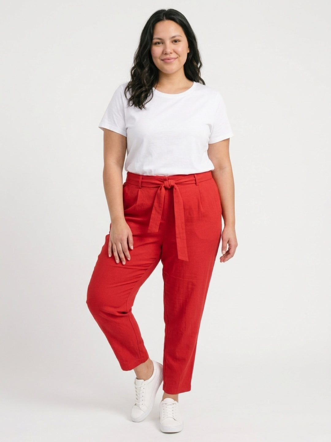 Torrid Womens Size 2X Burnt Orange High Waisted Tie Front Pants