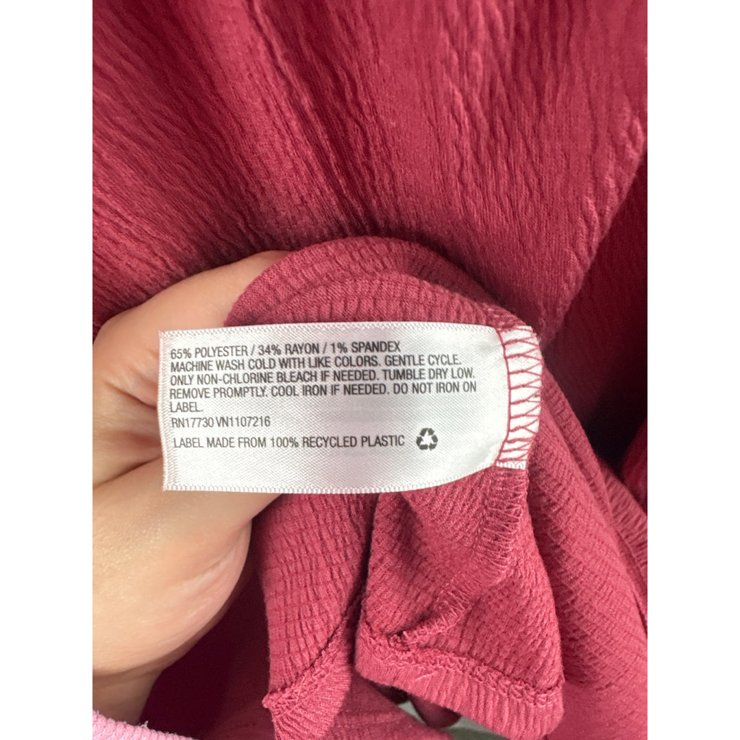 Women’s Isabel Maternity Small Brick Red Midi Sleeveless Dress
