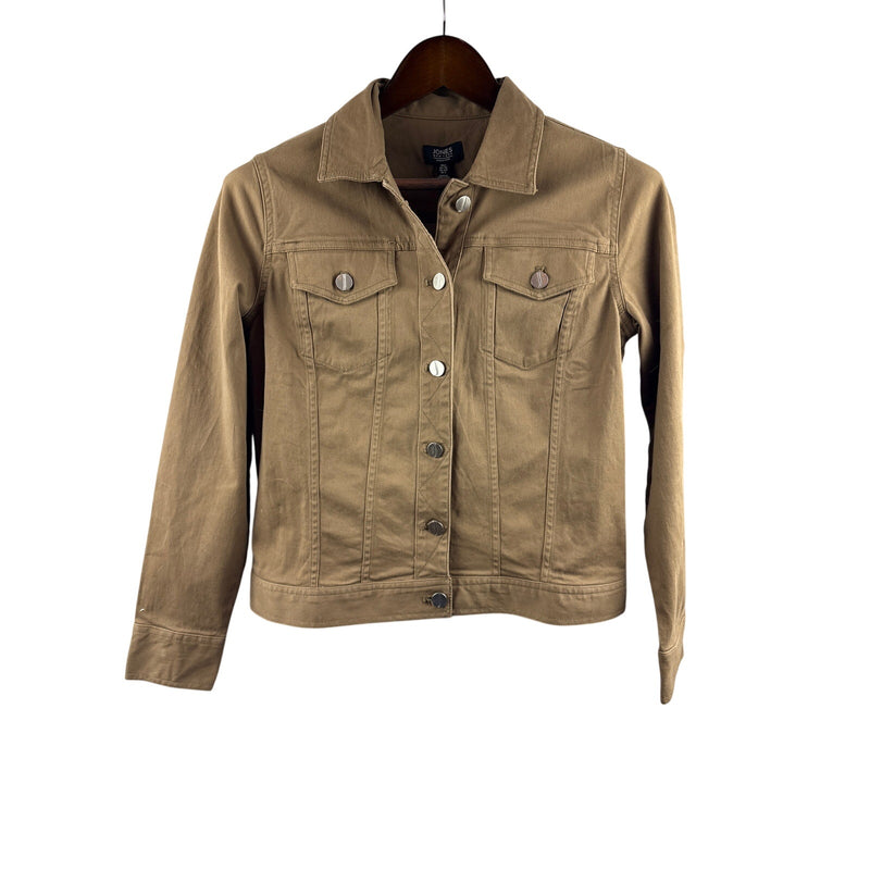 Women’s Jones New York Small Mocha Brown Jean Jacket