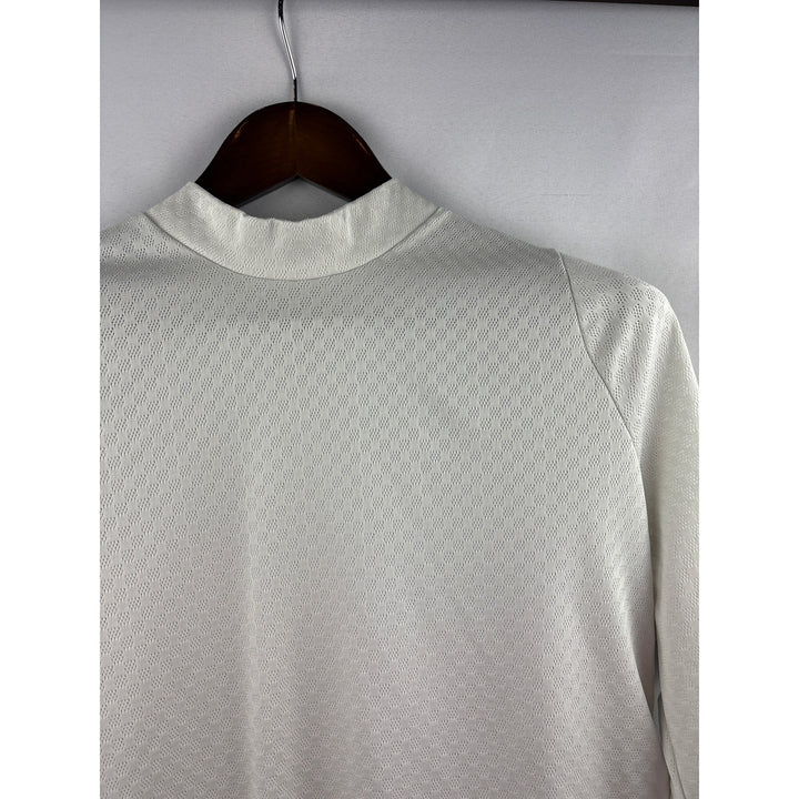 Women’s Nike XL Off-White Dri Fit Long Sleeve Sports shirt