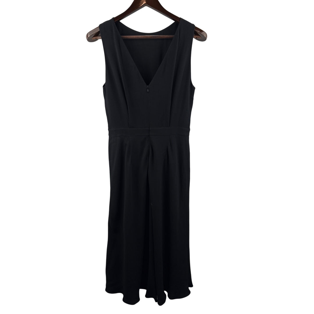 Women’s Massimo Dutti Size 6 High Neckline Black Evening Dress