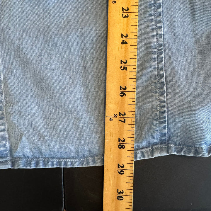 Junonia Women's Super-Soft Tencel Chambray Button-Up Blouse, size 3X