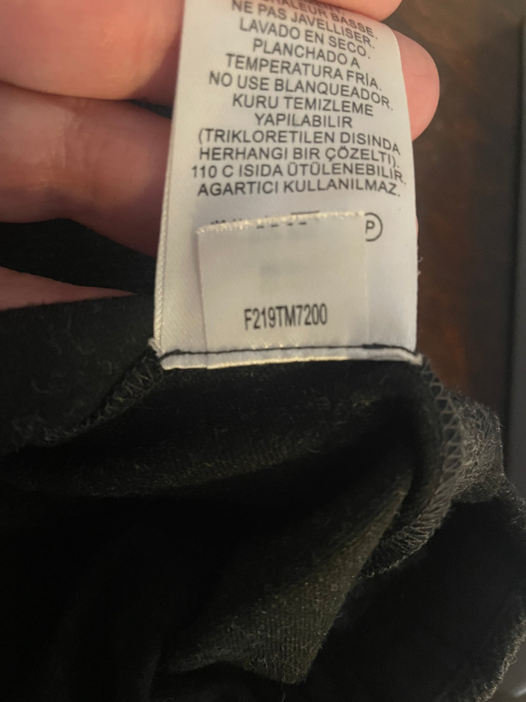 Tibi Charcoal Gray Structured Knit Crew neck Raglan Long Sleeve Top - Size S