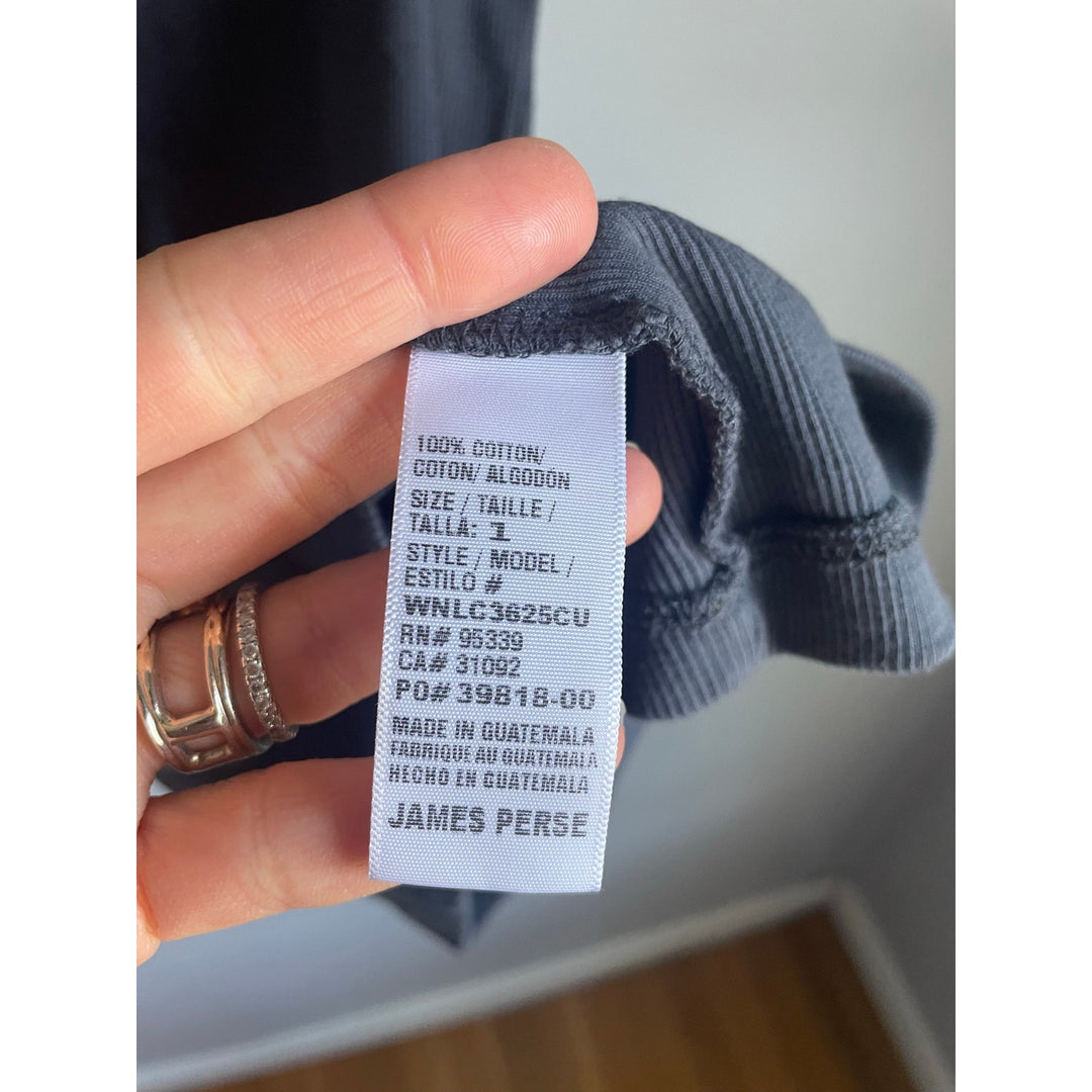 Standard James Perse Grey Minimalist Ribbed Tank Top Racerback Basic Staple size small 100% cotton