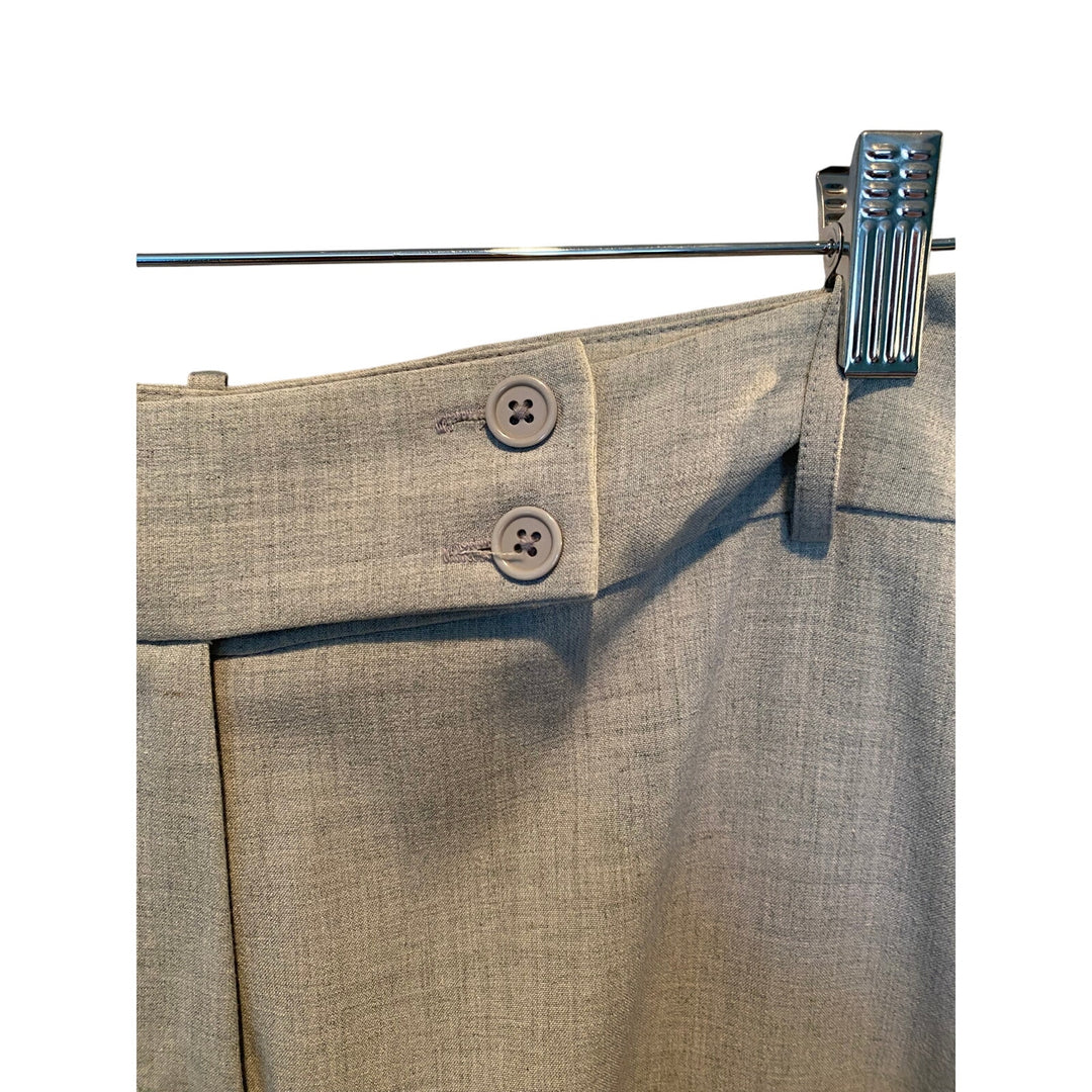 Women's Grey Larry Levine Slacks Size 14