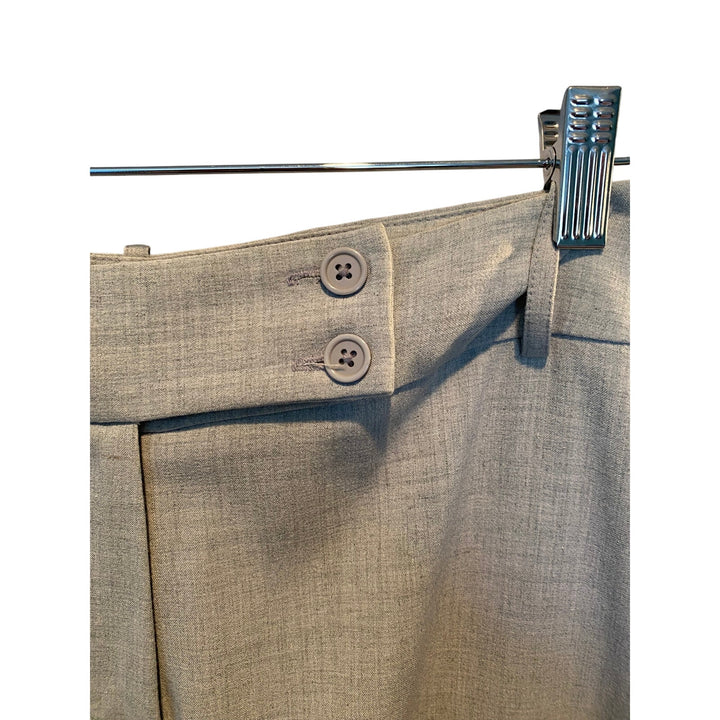 Women's Grey Larry Levine Slacks Size 14