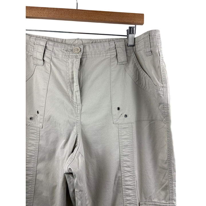 Women’s Style & Co Size 14 Khaki Cargo Capris