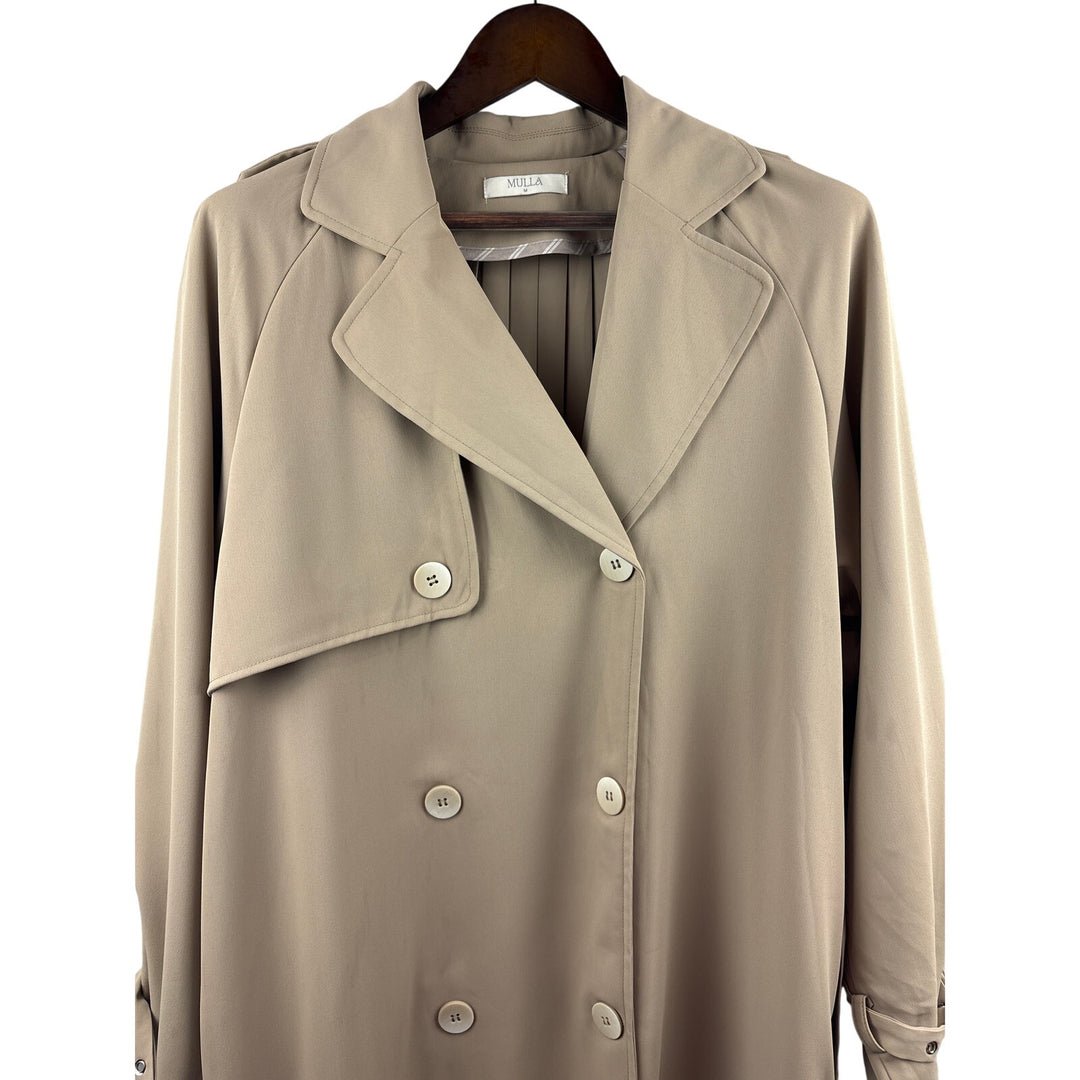 Women’s Mulla Medium Tan Overcoat w/ Detachable Belt