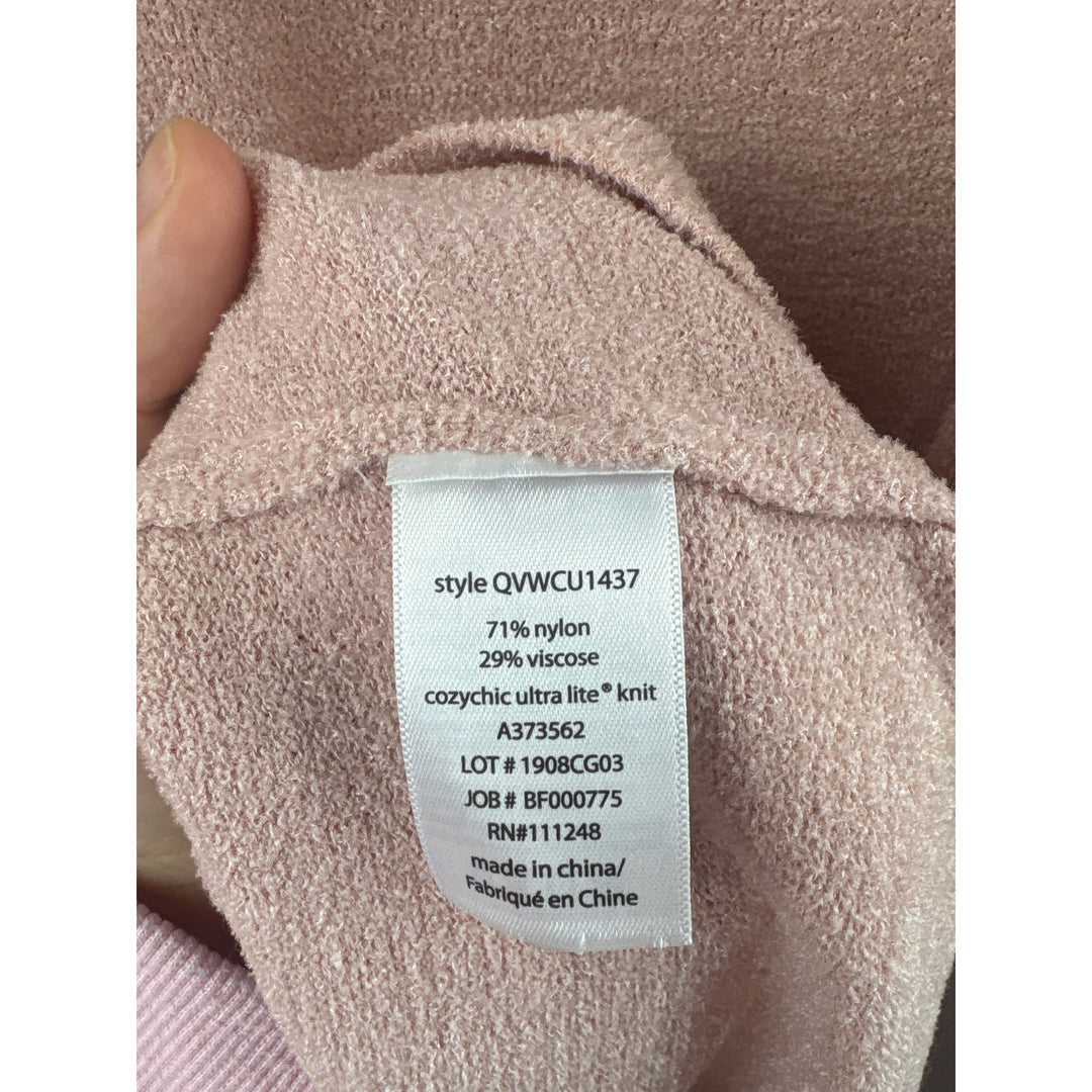 Women’s Barefoot Dreams Large Baby Pink Pull Over Plush Sweater