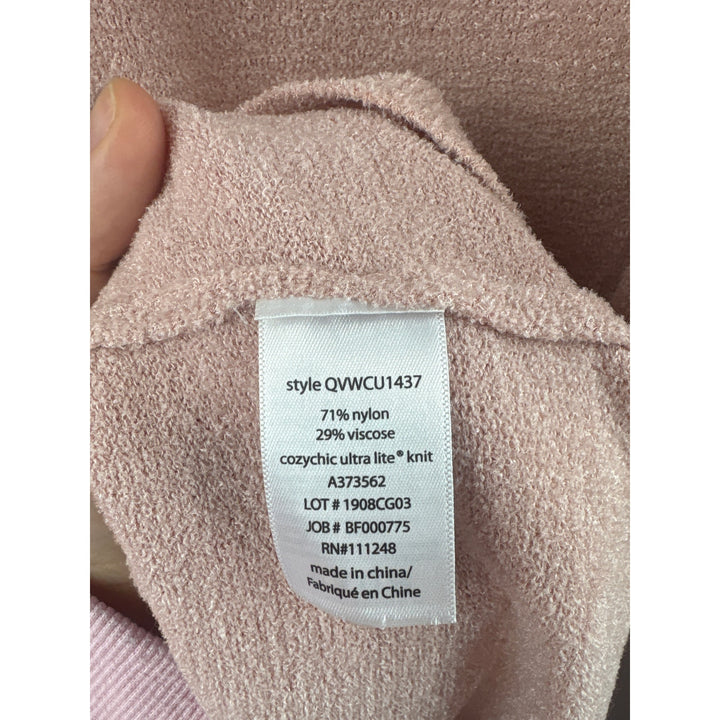 Women’s Barefoot Dreams Large Baby Pink Pull Over Plush Sweater