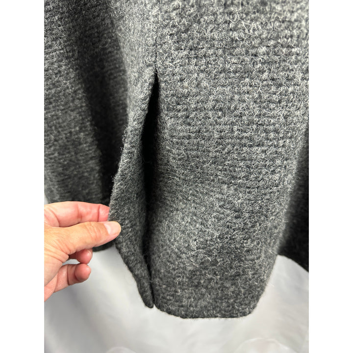 Women’s Cole Haan Signature Herringbone Wool Blend Pea Coat Size 6