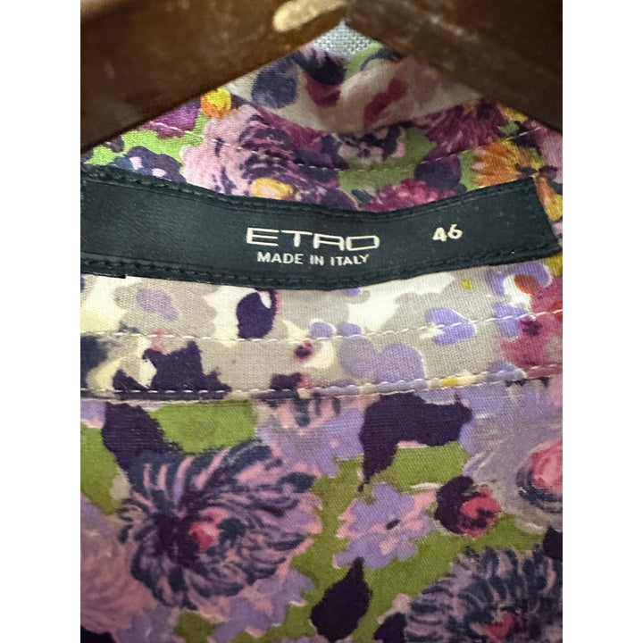 Women’s Etro Floral Button Down Blouse Size L
