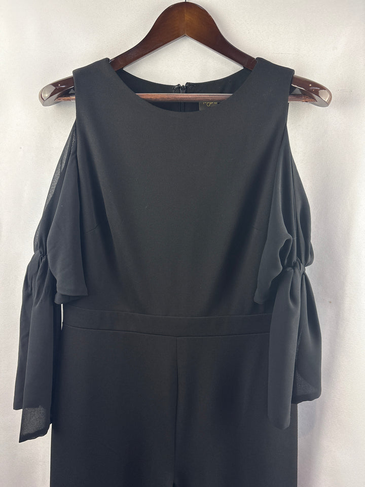 Women’s Taylor Size 8 Black Pantsuit w/ Shoulder Cutouts