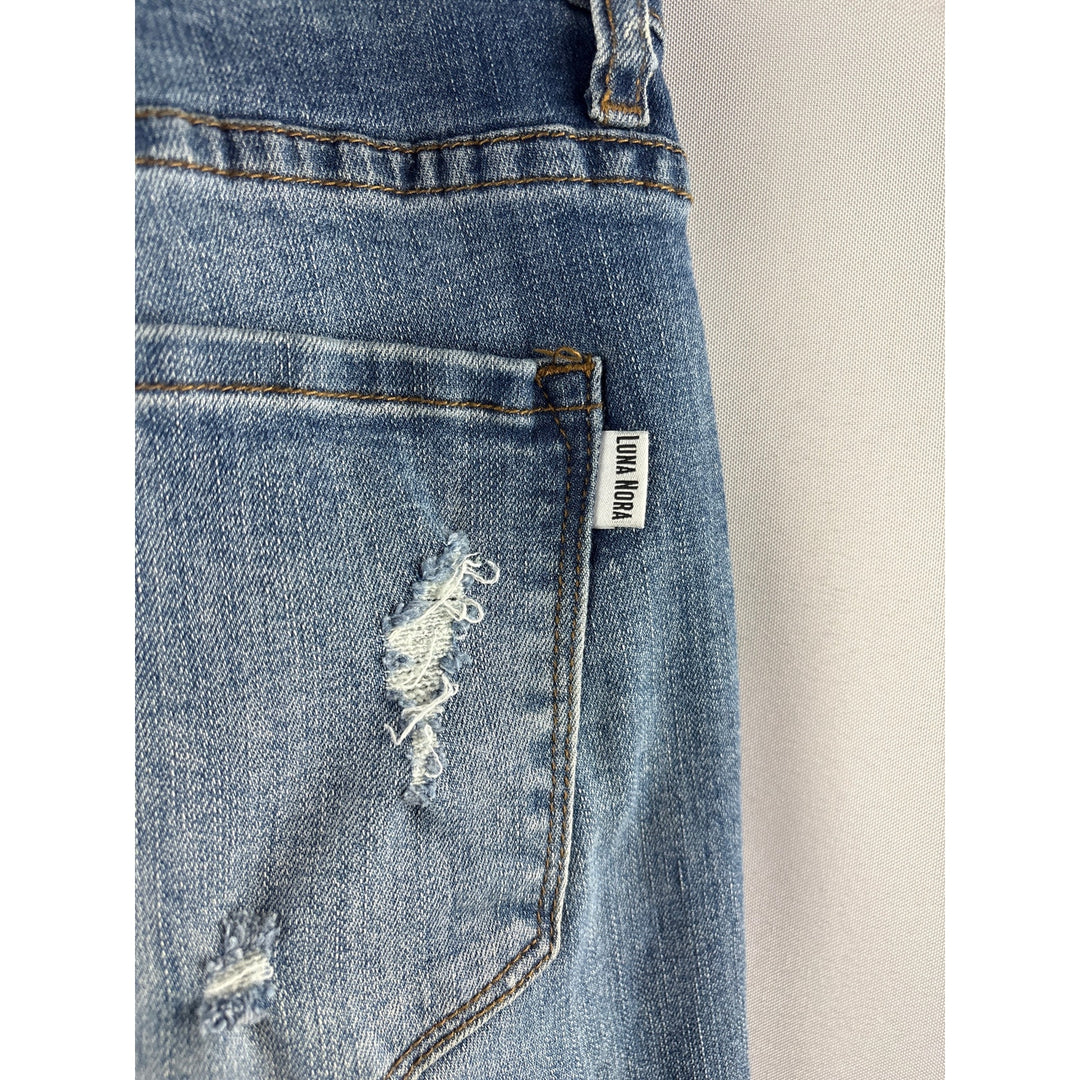 Women’s Luna Nora Size 12 Light Blue Distressed Skinny Jeans
