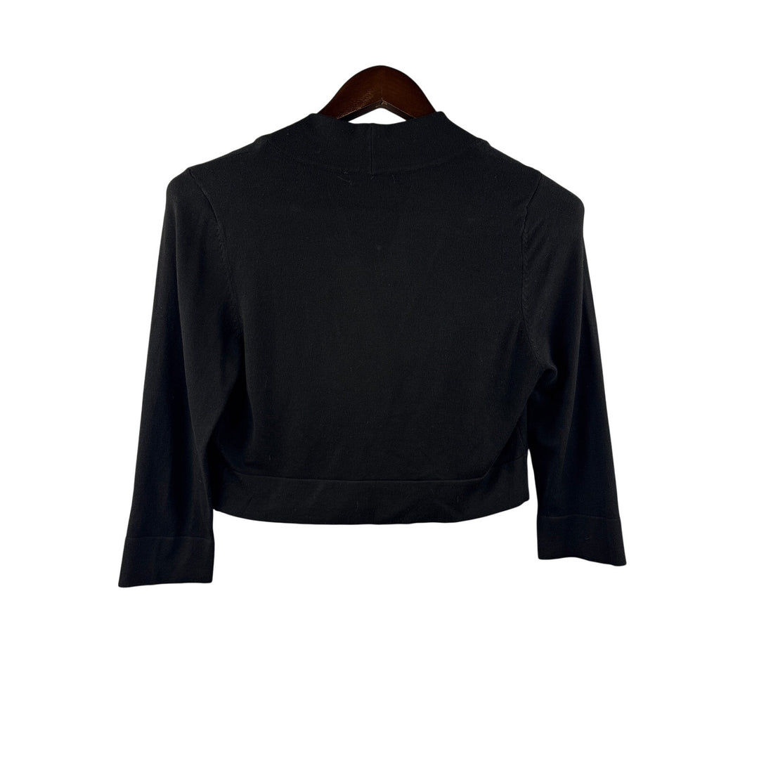 Women’s Eliza J Small Black Cropped Sweater