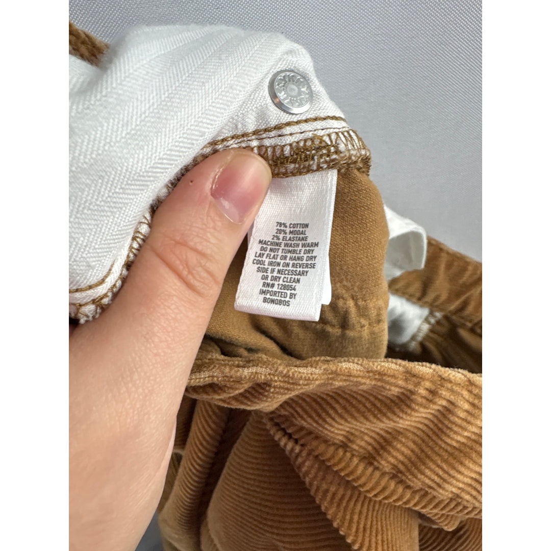 Women’s Bonobos Size 28/28 Brown Corduroy Pants