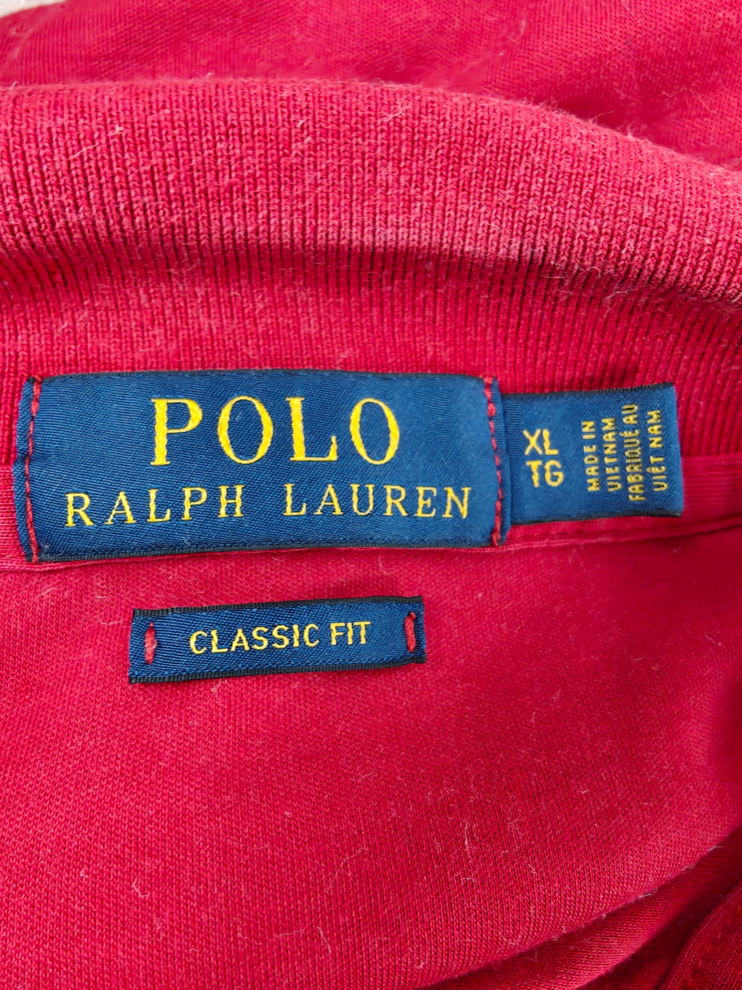 Men’s Polo Ralph Lauren Classic Fit Polo Shirt Red Size XL