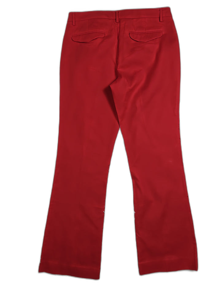 Gap Womens Red Modern Bootcut Pants Size 12 Long New Cotton Trousers