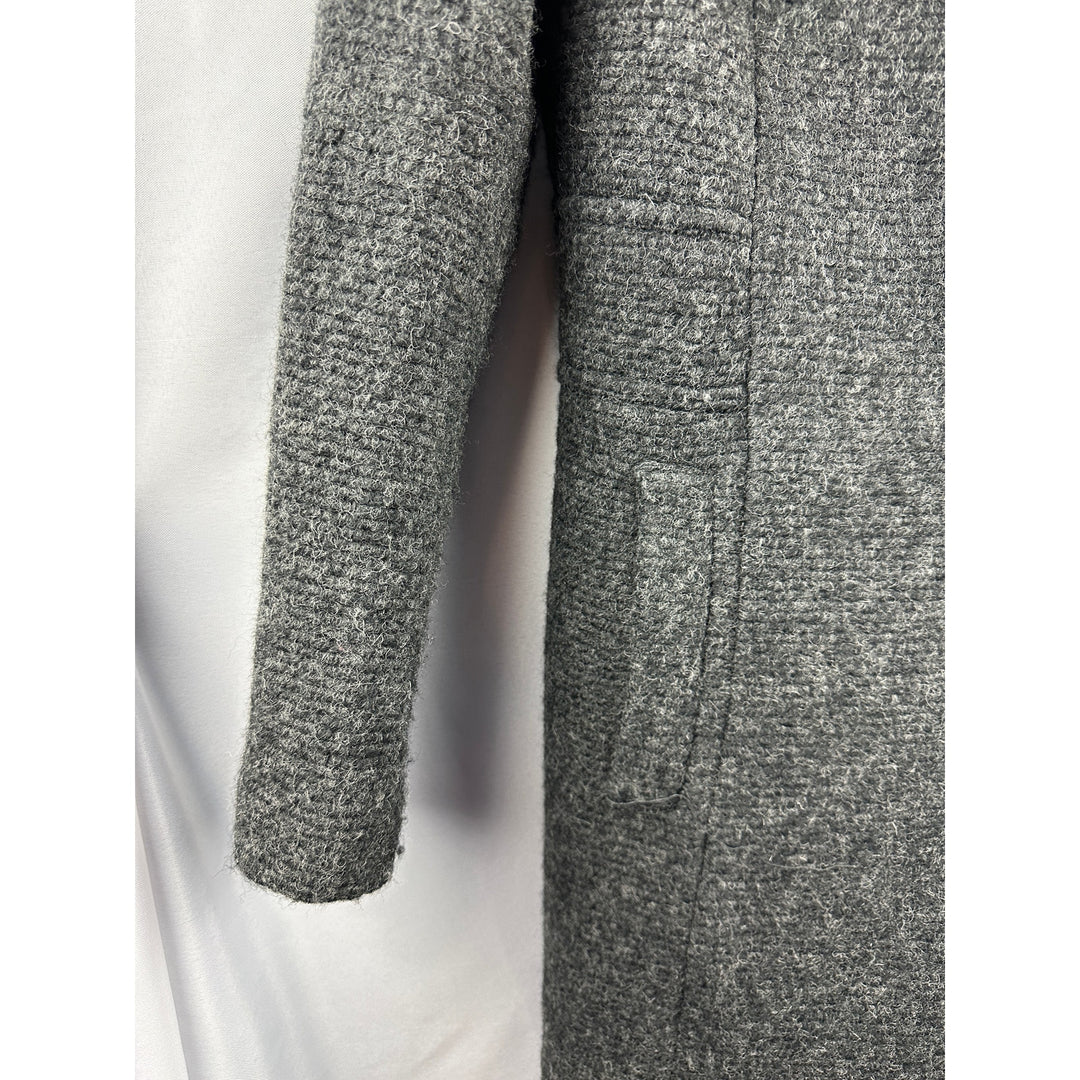 Women’s Cole Haan Signature Herringbone Wool Blend Pea Coat Size 6