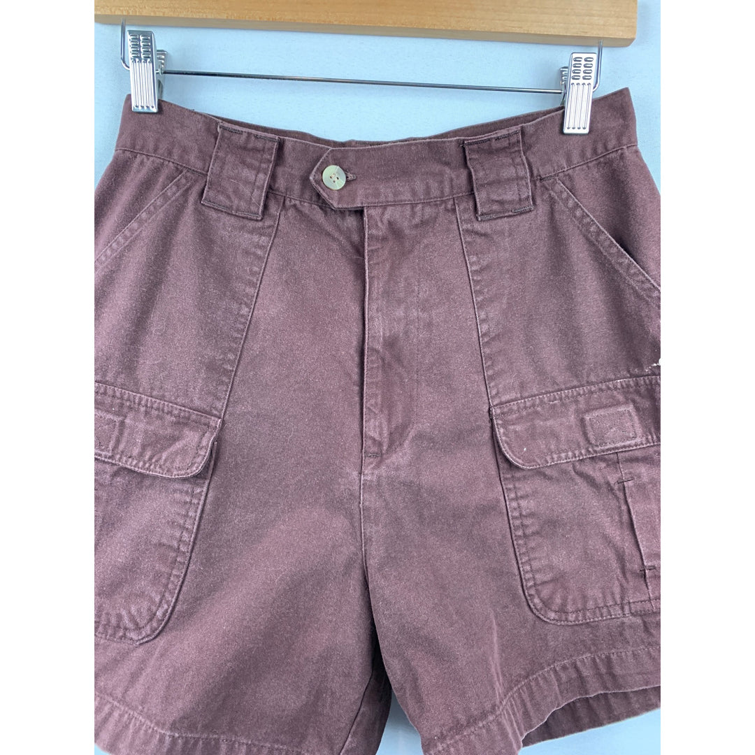 Route 66 Original Brown Cargo Shorts Size 8 Cotton