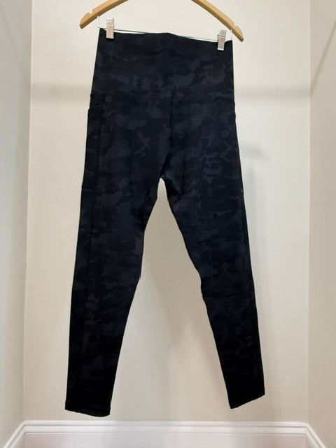 Black Camo Corset Waist Leggings XL