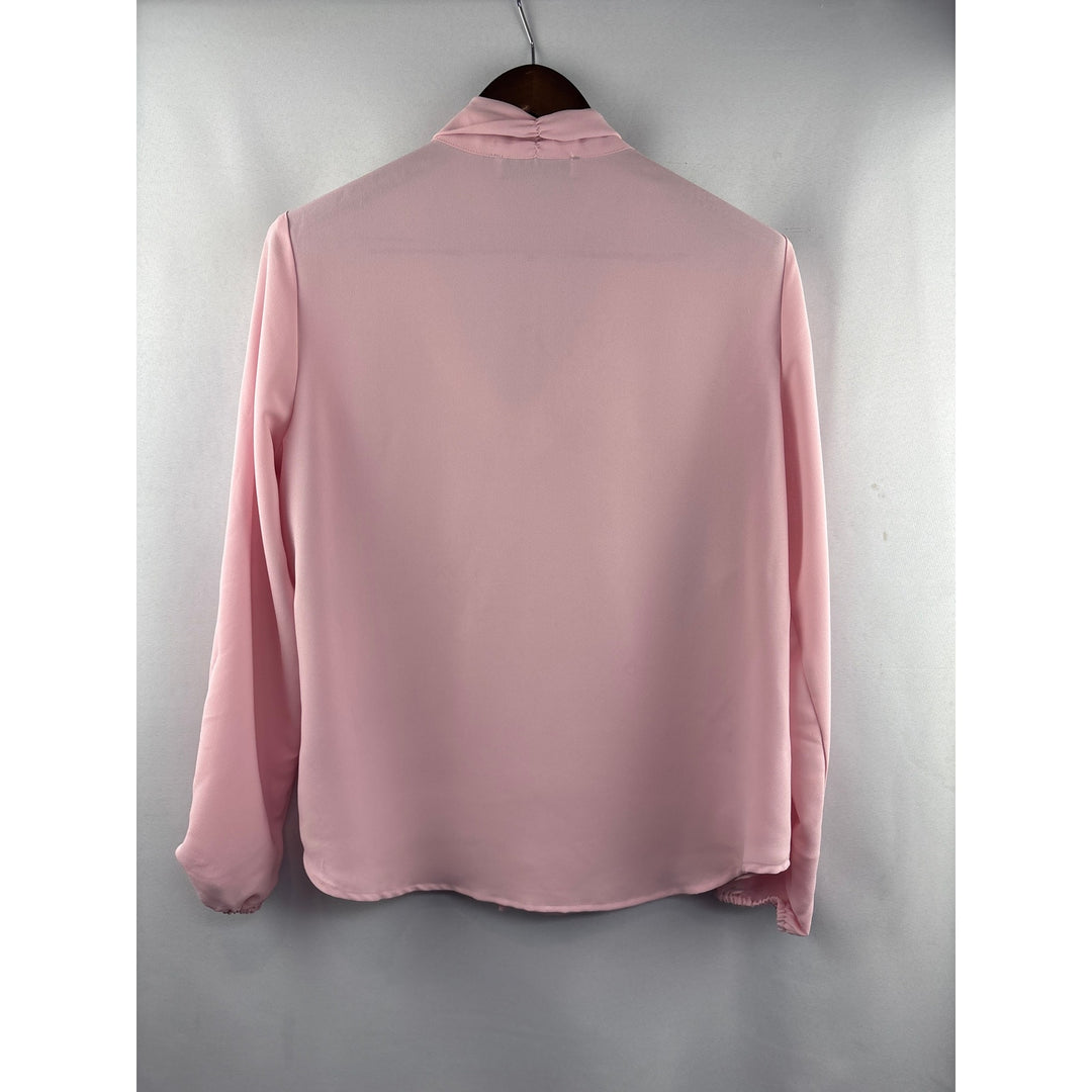 Women’s Kasper Large Baby Pink Long Sleeve Blouse