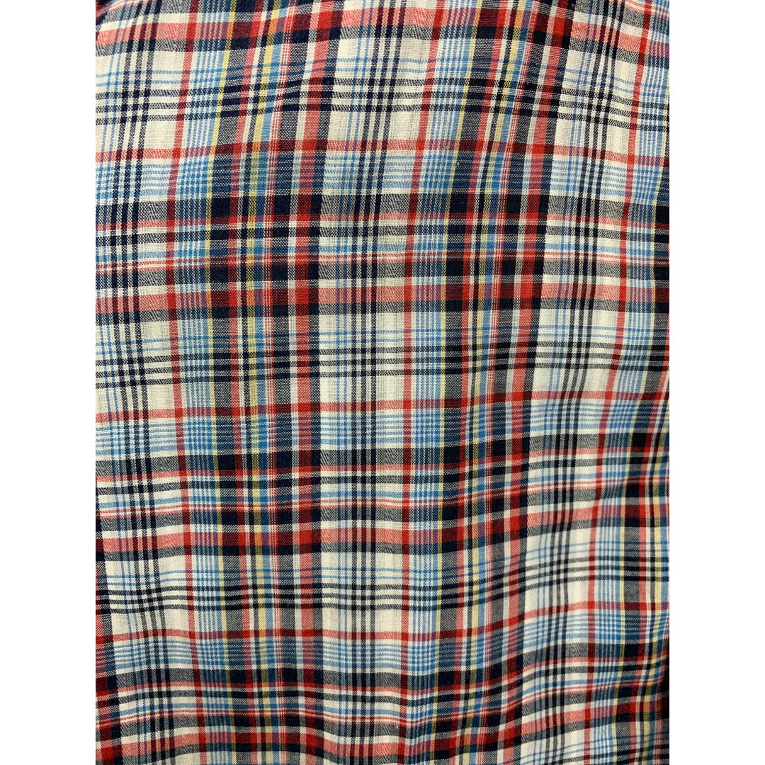 Key Imperial Mens Plaid Button-Up Shirt Size L