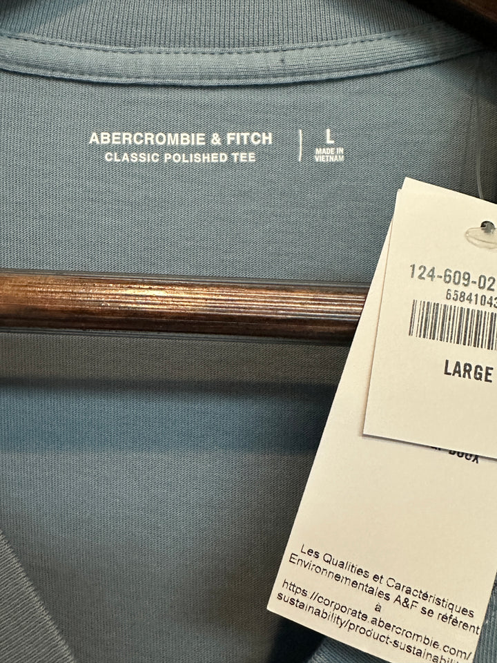 Men’s Abercrombie Polished Tee light blue Size L