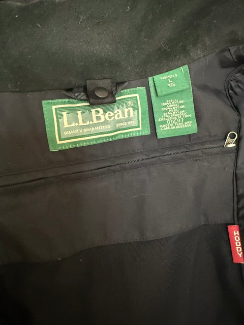 L.L.Bean Women’s 3‑in‑1 Jacket – Black Shell &amp; Removable Insulated Liner SzL