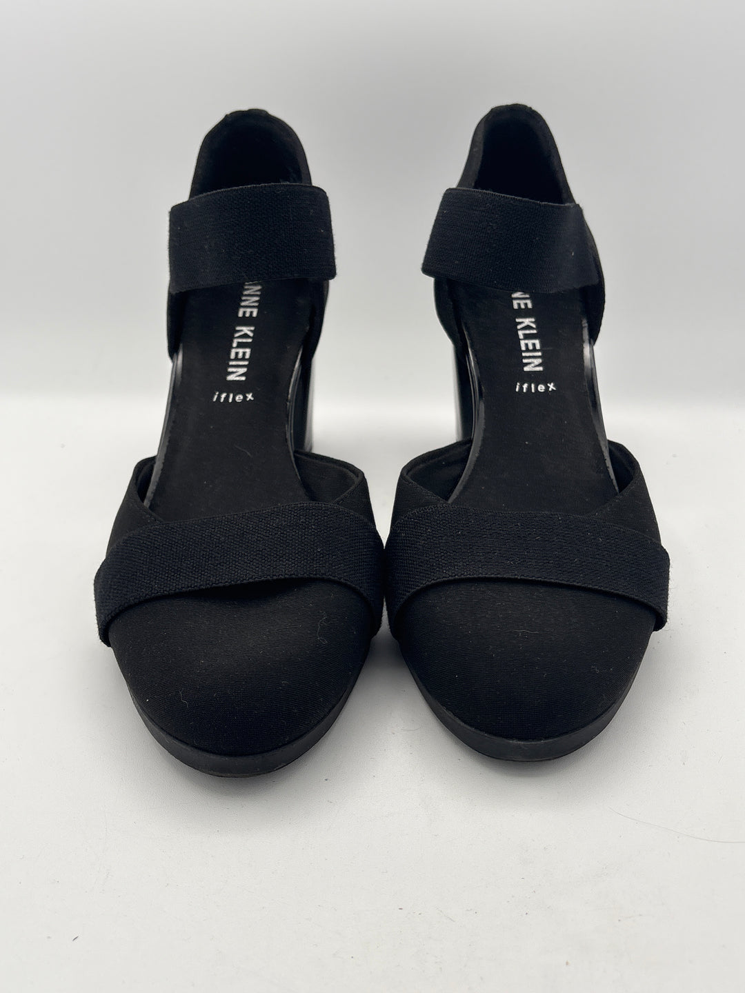 Women’s Anne Klein Size 10 Black Faux Suede Block Heels