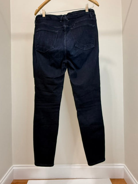 Good American Good Legs Skinny Jeans (Dark Wash, Stretch, 28” Inseam) Sz14/32