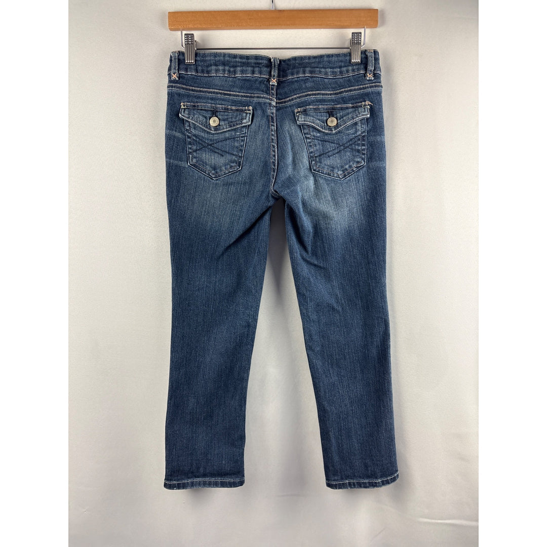 Aeropostale Womens Skinny Fit Jeans Size 4 Blue Denim Stretch Casual Pants