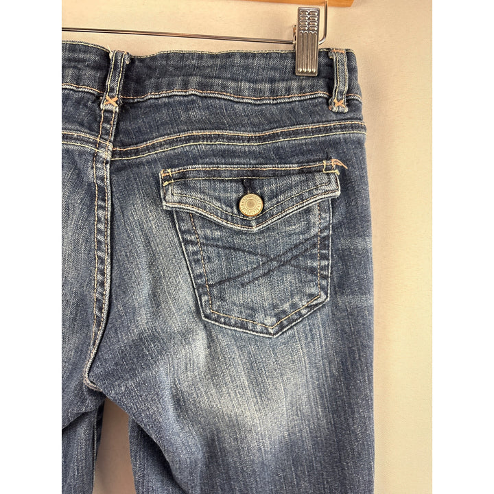 Aeropostale Womens Skinny Fit Jeans Size 4 Blue Denim Stretch Casual Pants