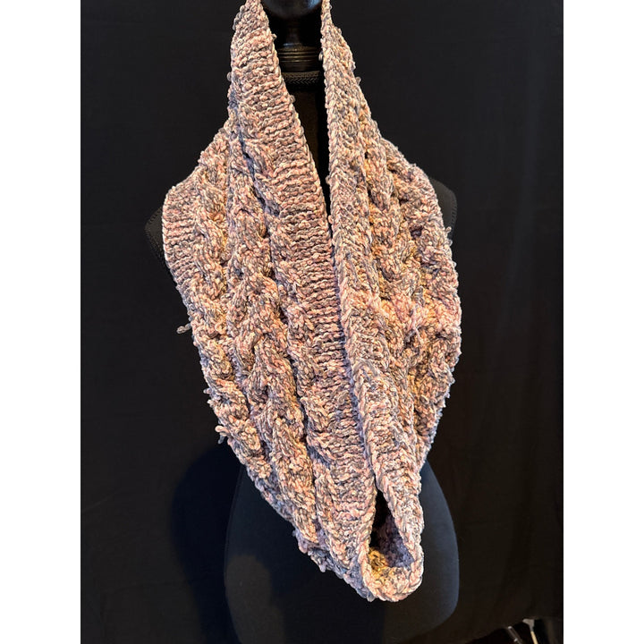 Steve Madden Pastel Colored Infinity Knitted Scarf