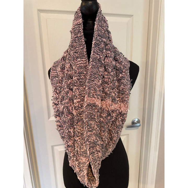Steve Madden Pastel Colored Infinity Knitted Scarf