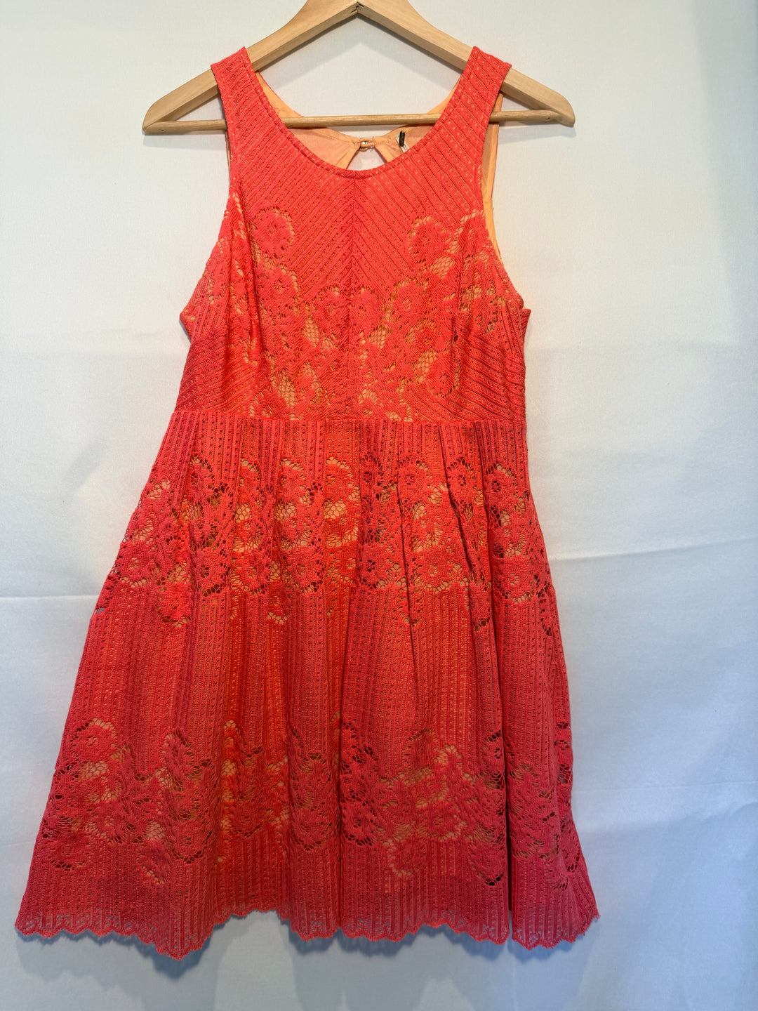 Free People Coral Pink Dress Size 6