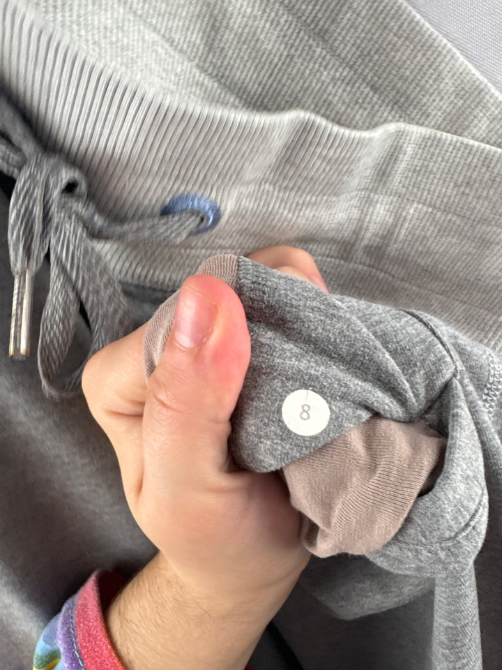 Women’s LuluLemon Size 8 Gray Wide Leg Lounge Pants