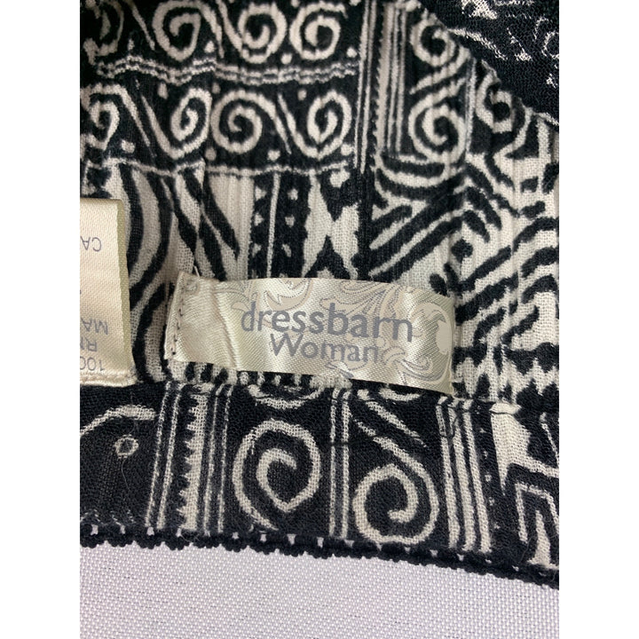 Women’s Dress Barn Size 14/16 Black & White Patterned Skirt