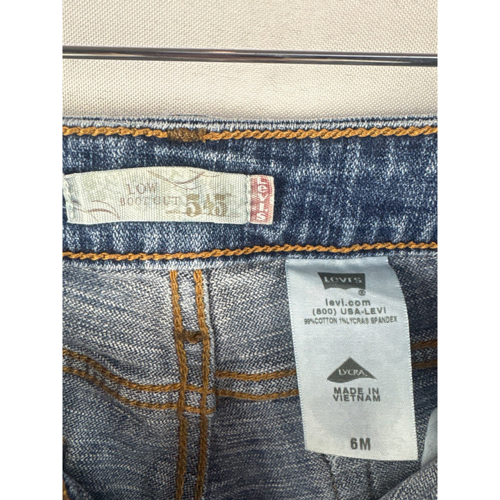 Levis Womens Bootcut Jeans Size 6M Medium Wash Denim Cotton Spandex Blend