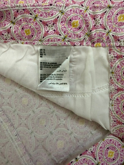 Charter Club Bristol Skinny Ankle Boutique Pink Pant Sz16 NWT