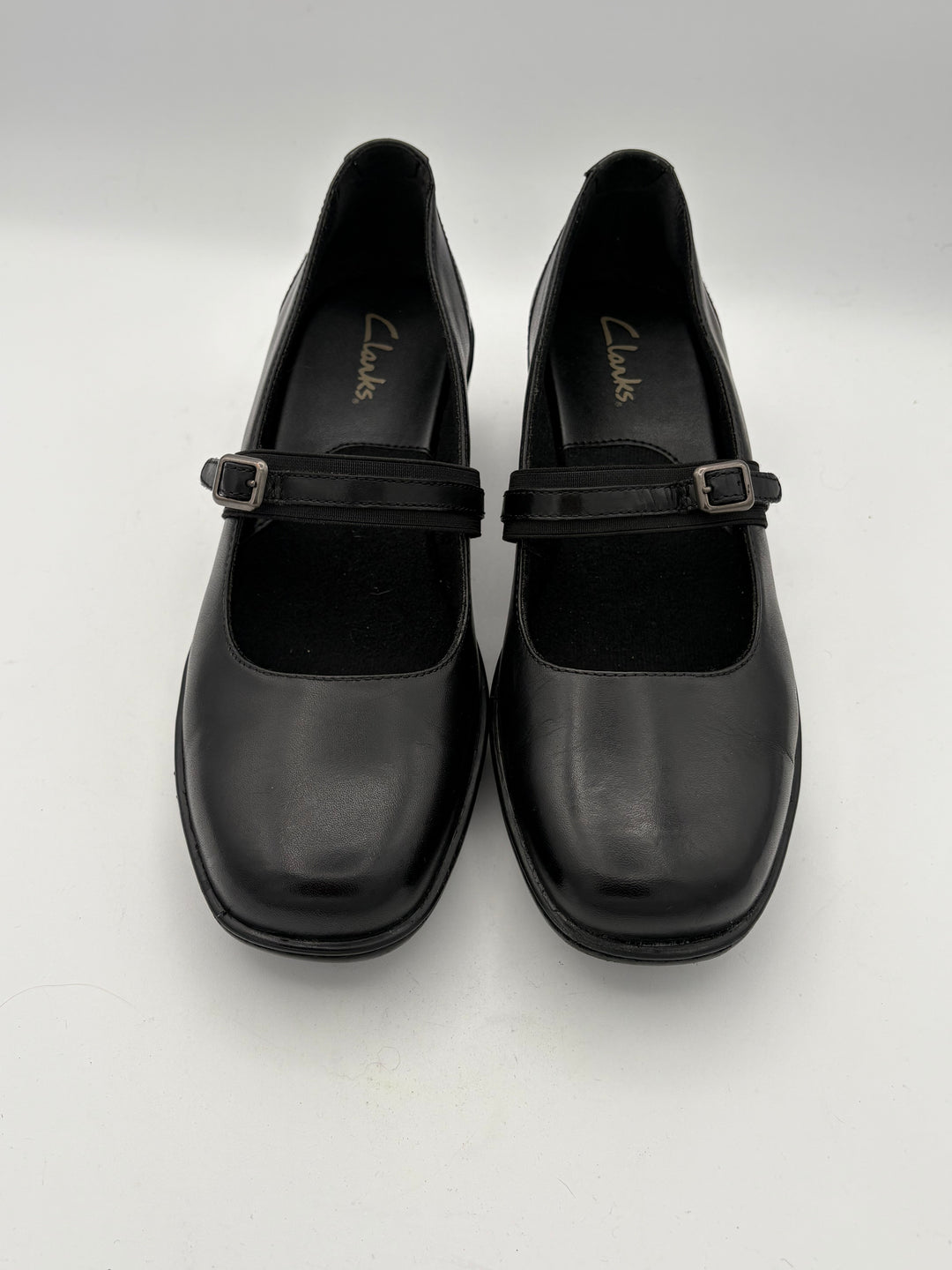 Women’s Clark’s Size 8 Black Leather Mary Jane’s