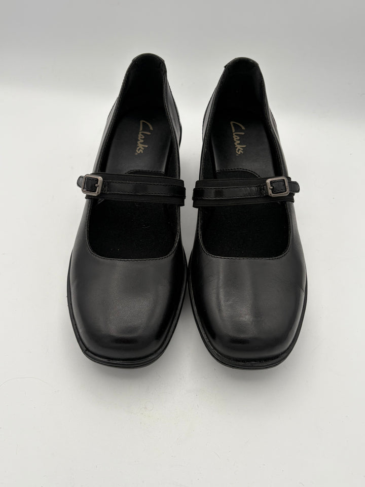 Women’s Clark’s Size 8 Black Leather Mary Jane’s