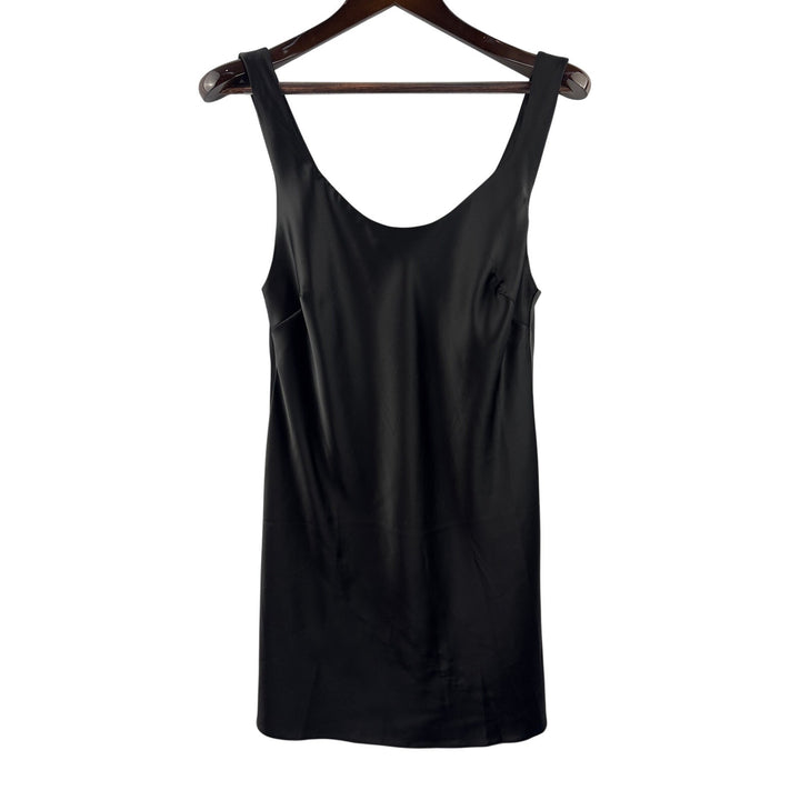 Women’s ASOS Design Size 10 Black Satin Tank Dress