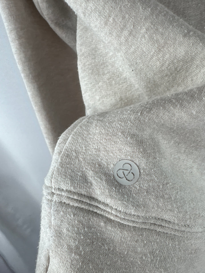 Women’s Zella Small Pale Gray Zip-Up Hoodie