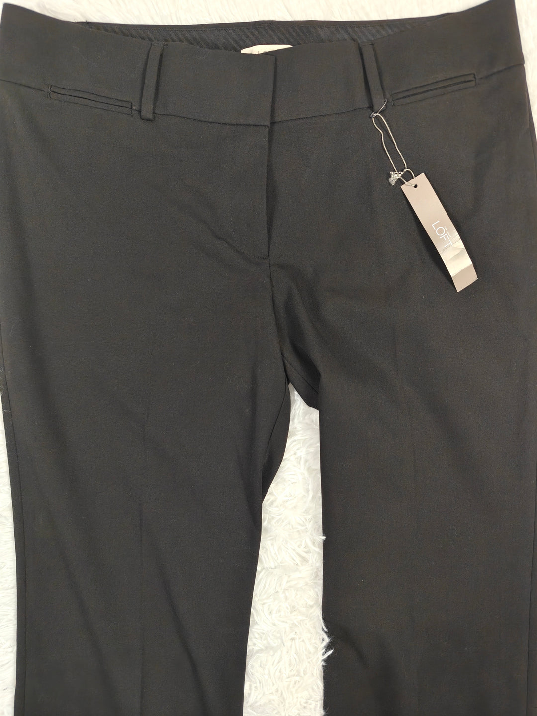 Ann Taylor LOFT Womens Black Dress Pants Size 12 Tall NWT
